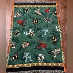 Dart Frog Woven Blanket